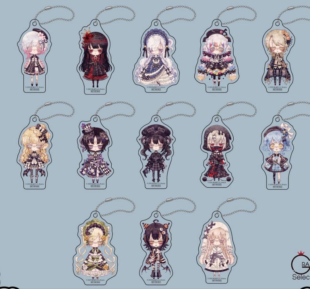 魔法少女ノ魔女裁判 GRA マルイ 特典 アクリルキーチェーン 13種コンプ