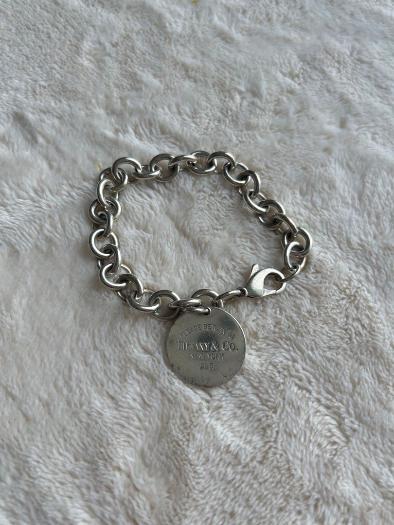 【早い者勝ち】ティファニー　リターントゥ　ラウンドタグ　シルバーブレスレット