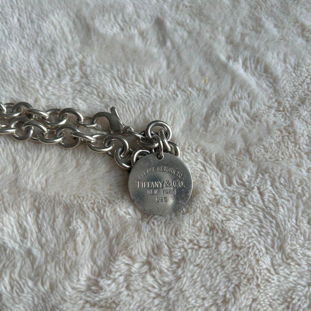 【早い者勝ち】ティファニー　リターントゥ　ラウンドタグ　シルバーブレスレット