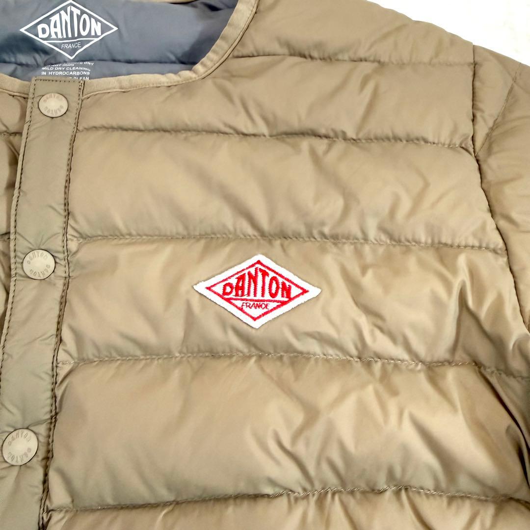 美品✨DANTON インナーダウン クルーネック ダウンジャケット 36