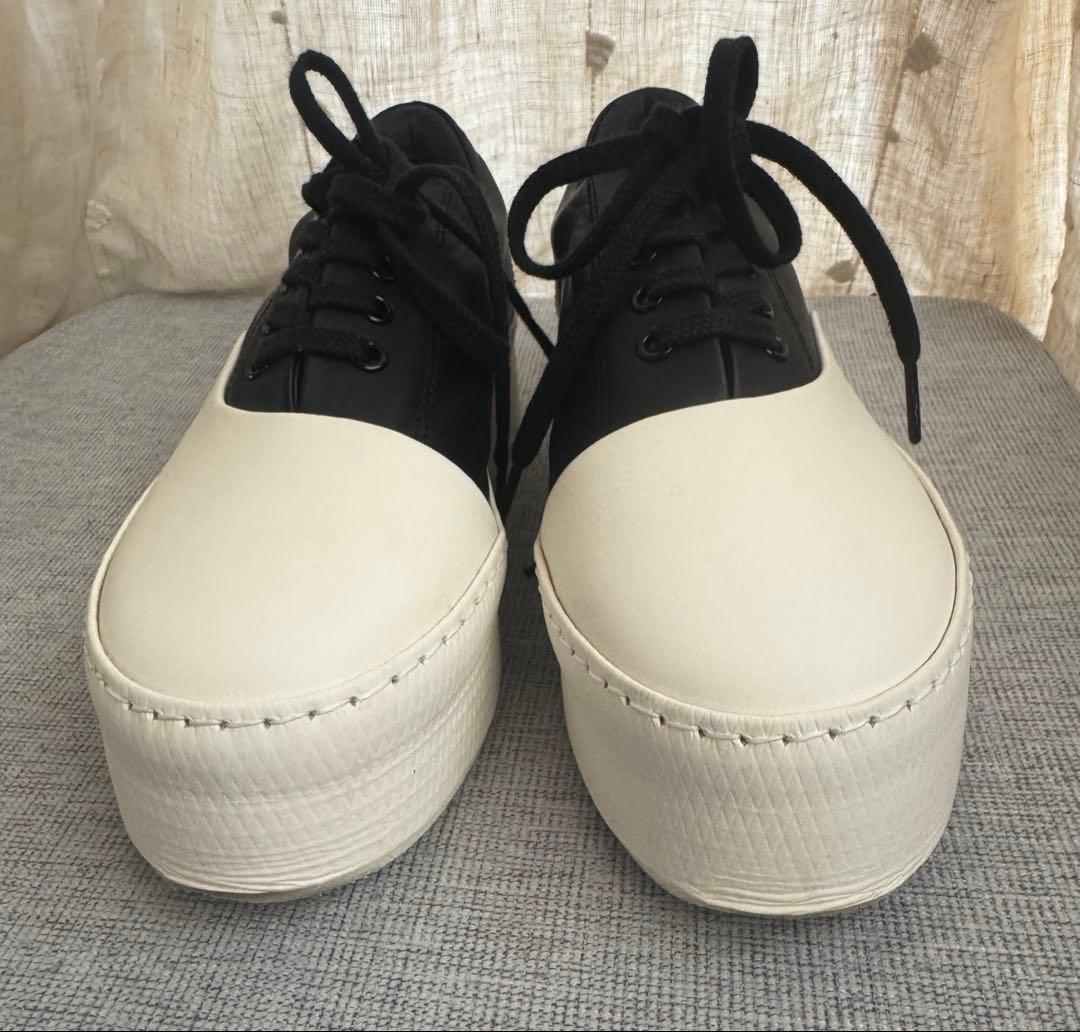 y's レディース ブラック/ホワイト スニーカー