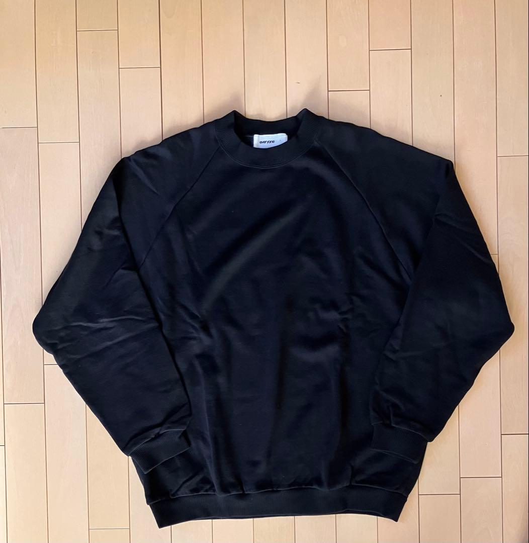 everyone コットントレーナー ブラックsizeL