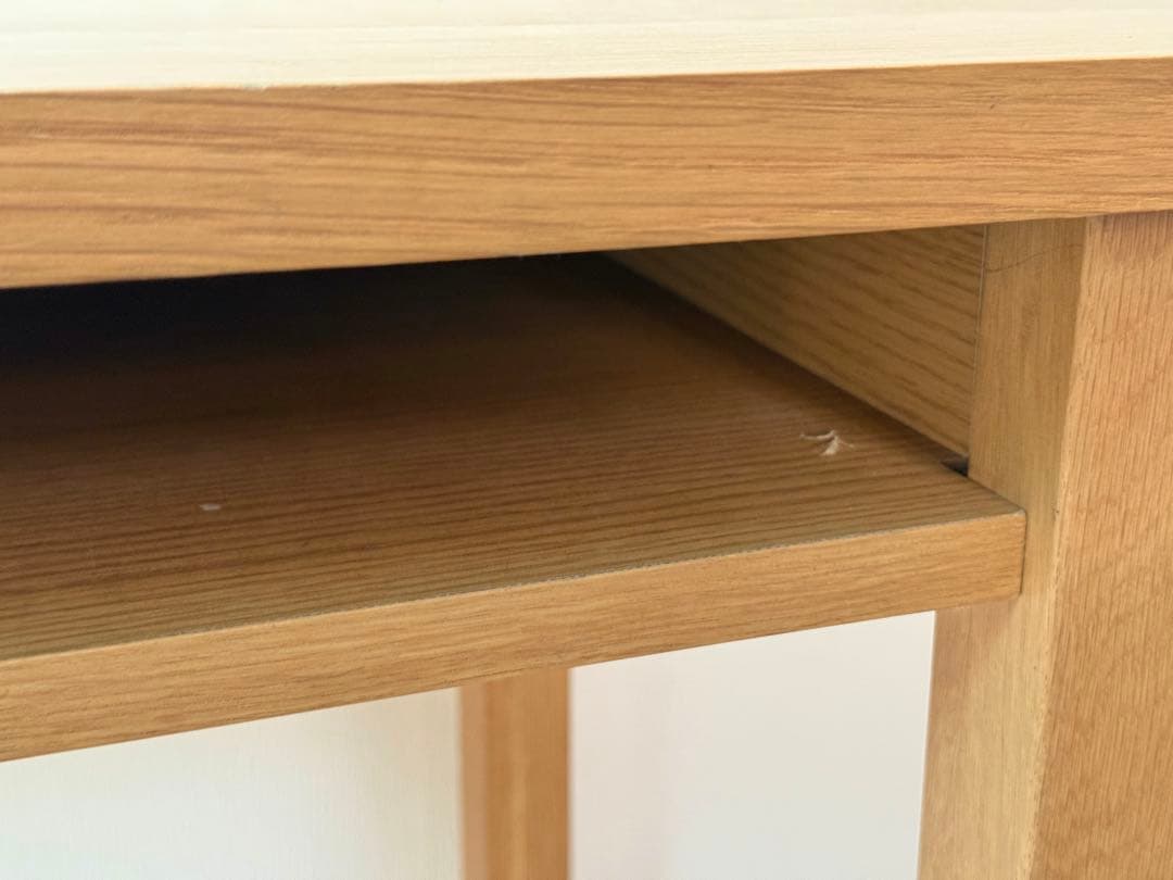 無印　オーク材　学習机　幅８７cm