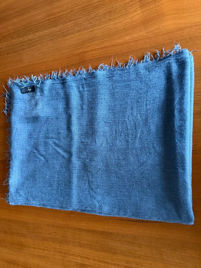 FAY マフラーストール カシミア混 ブルーネイビー アウトレッ