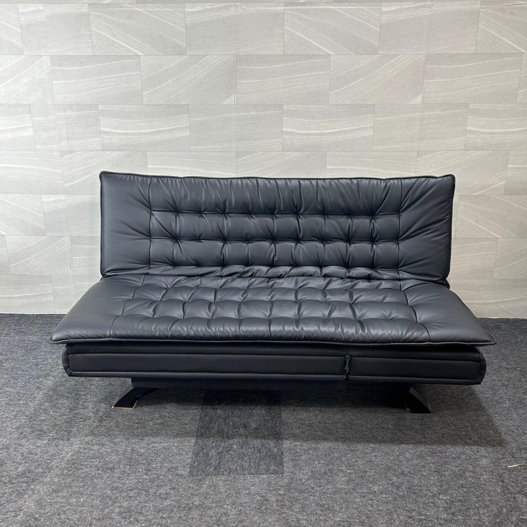 NITORI ソファベッド Nシールド ロック2 革張り おしゃれ d4256