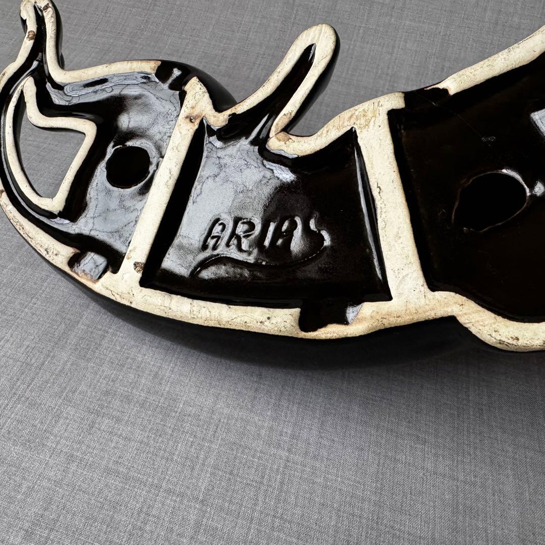 ヴィンテージ ブラックパンサー 黒豹 ペア オブジェ インテリア