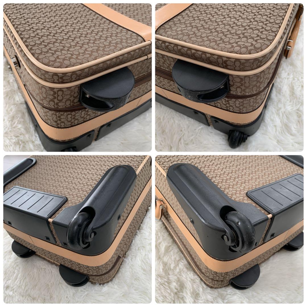 ✨美品✨コーチ キャリーバッグ キャリーケース シグネチャー トラベルバッグ