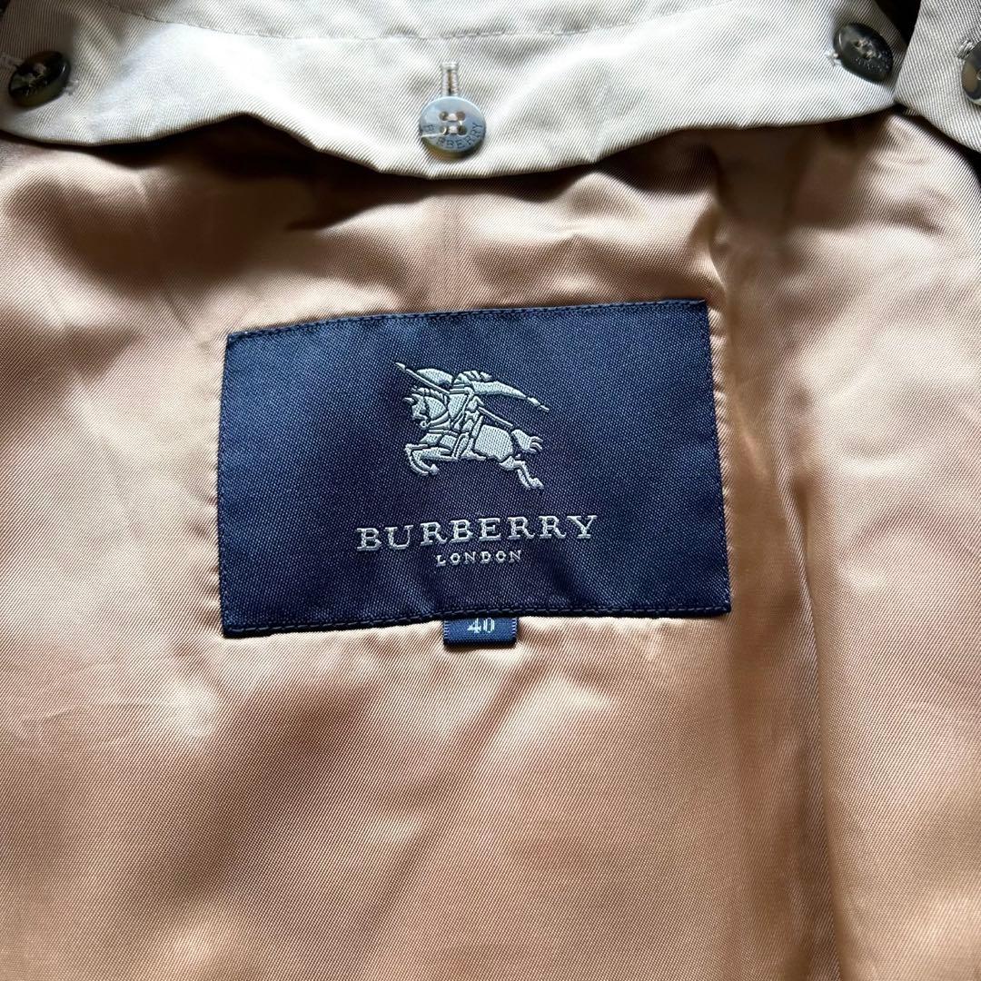 【美品】バーバリーロンドン　希少　シングル　トレンチコート　ハニーベージュ　L