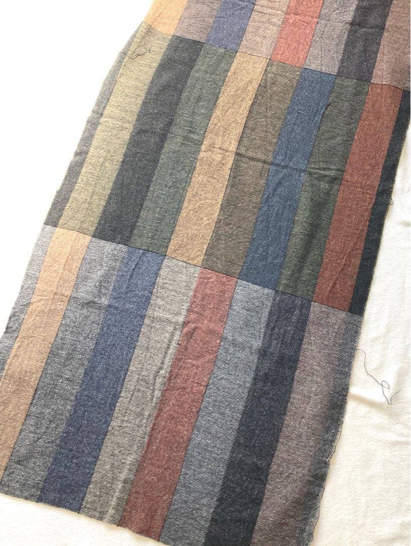 コムデギャルソンオムドゥ 切りっぱなし加工 ツイード切替 大判