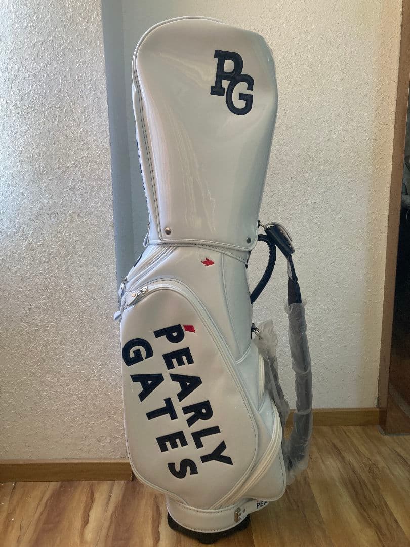 PEARLY GATES ゴルフキャディバッグ ホワイト ゴルフバッグ