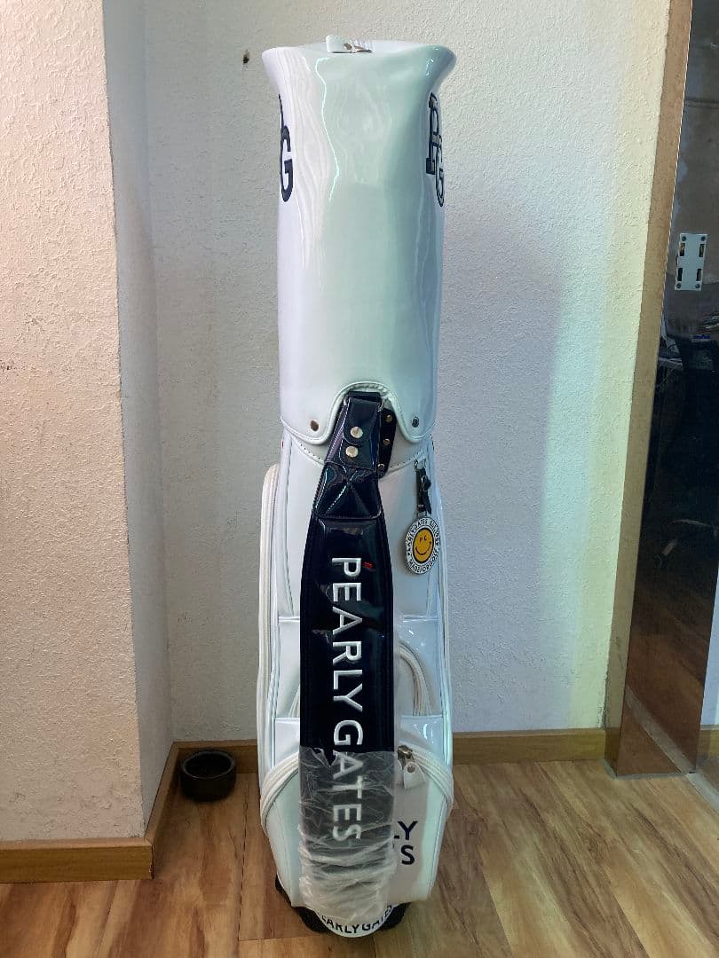 PEARLY GATES ゴルフキャディバッグ ホワイト ゴルフバッグ