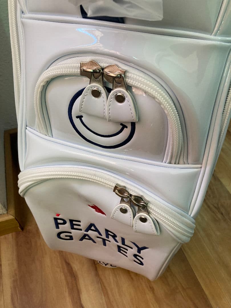 PEARLY GATES ゴルフキャディバッグ ホワイト ゴルフバッグ