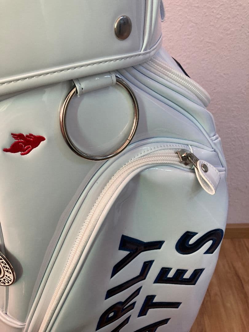 PEARLY GATES ゴルフキャディバッグ ホワイト ゴルフバッグ