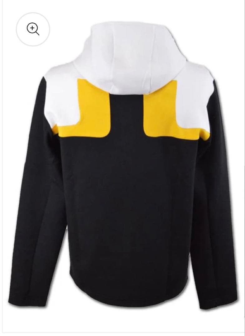 J.LINDEBERG メンズゴルフウェア フルジップパーカーブラック×ホワイト