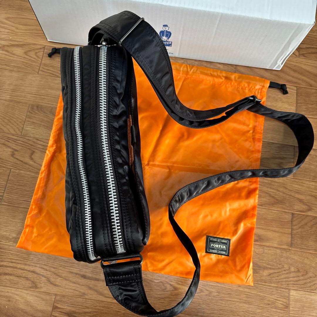 PORTER / TANKER SLING BAG W zip ブラック 新品