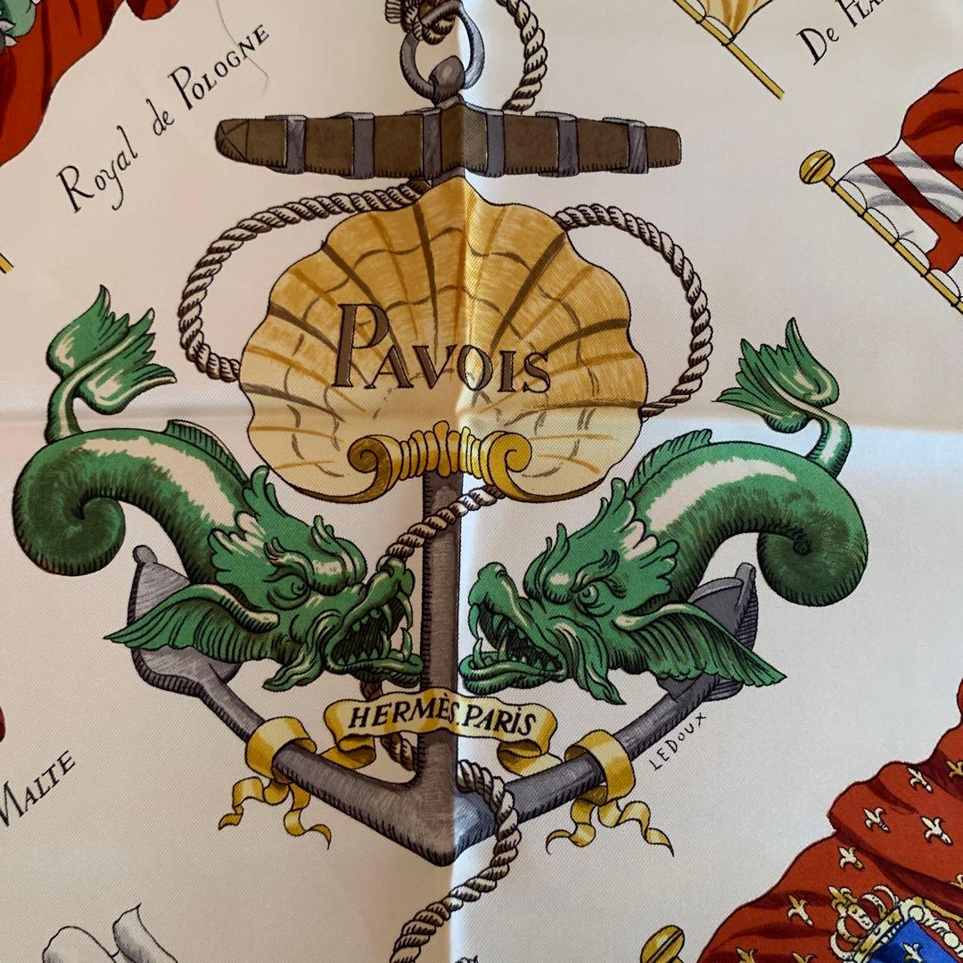 HERMES 旗デザイン スカーフ