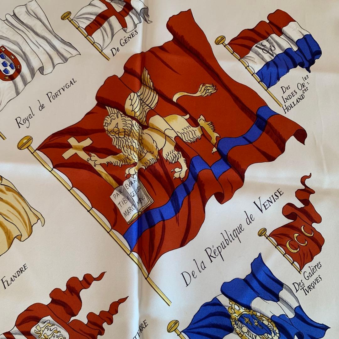 HERMES 旗デザイン スカーフ