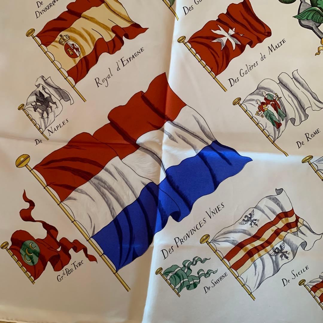 HERMES 旗デザイン スカーフ