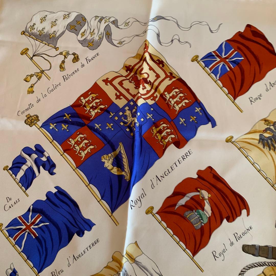 HERMES 旗デザイン スカーフ