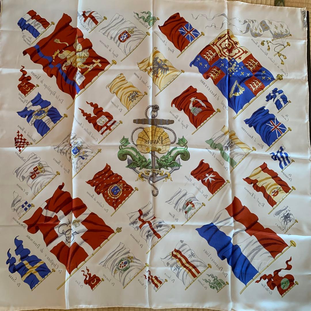 HERMES 旗デザイン スカーフ