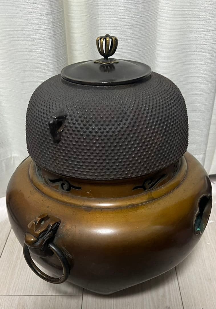 茶器 茶道具 風炉 切合釜