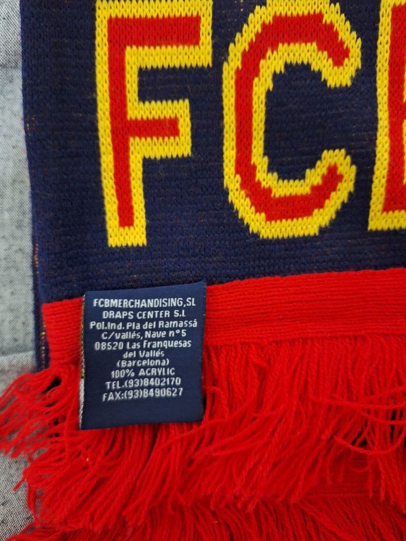 【レトロ品】バルセロナ タオルマフラー (タグ有)