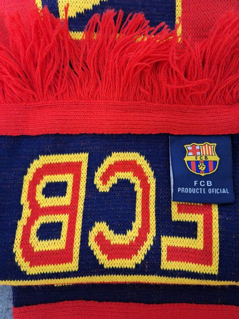 【レトロ品】バルセロナ タオルマフラー (タグ有)