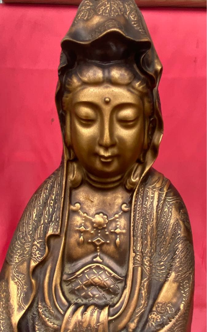 仏像 古美術 骨董 銅製観音菩薩 観世音菩薩 観自在菩薩 救世菩薩