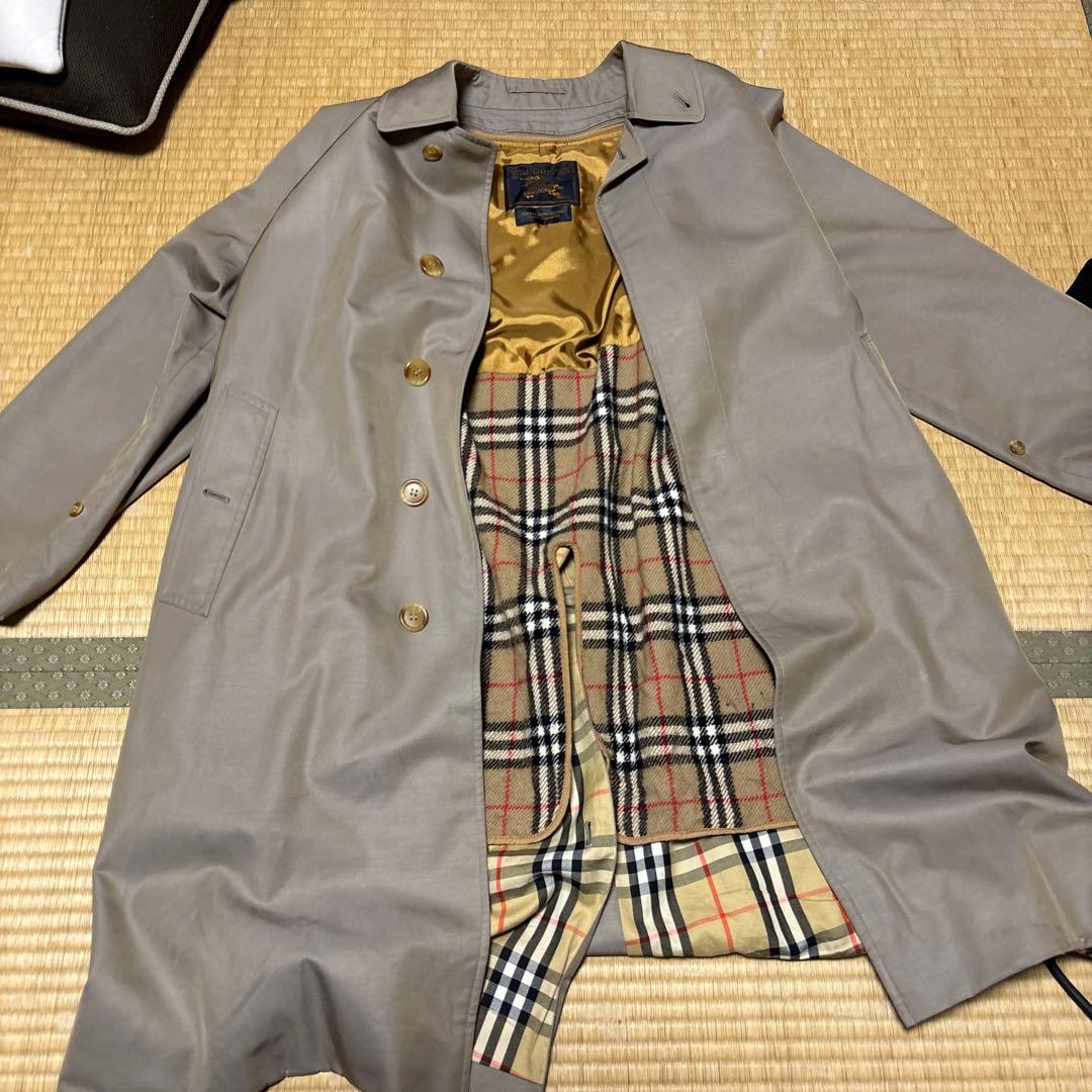 BURBERRYS ノバチェック ライナー付 ステンカラーコート カーキ