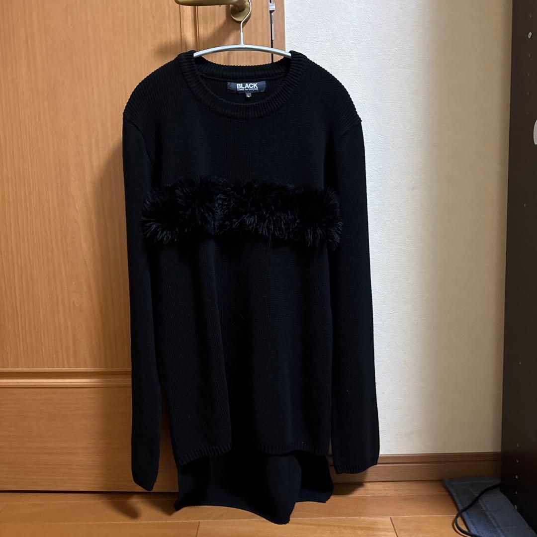ブラック コムデギャルソン 23aw ファーニット - メルカリ