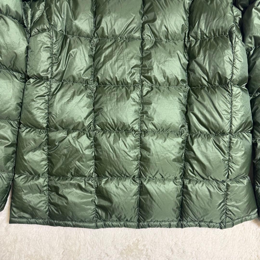 美品モンベル800FPスペリオダウン ジャケットMen´sXL緑キルティング