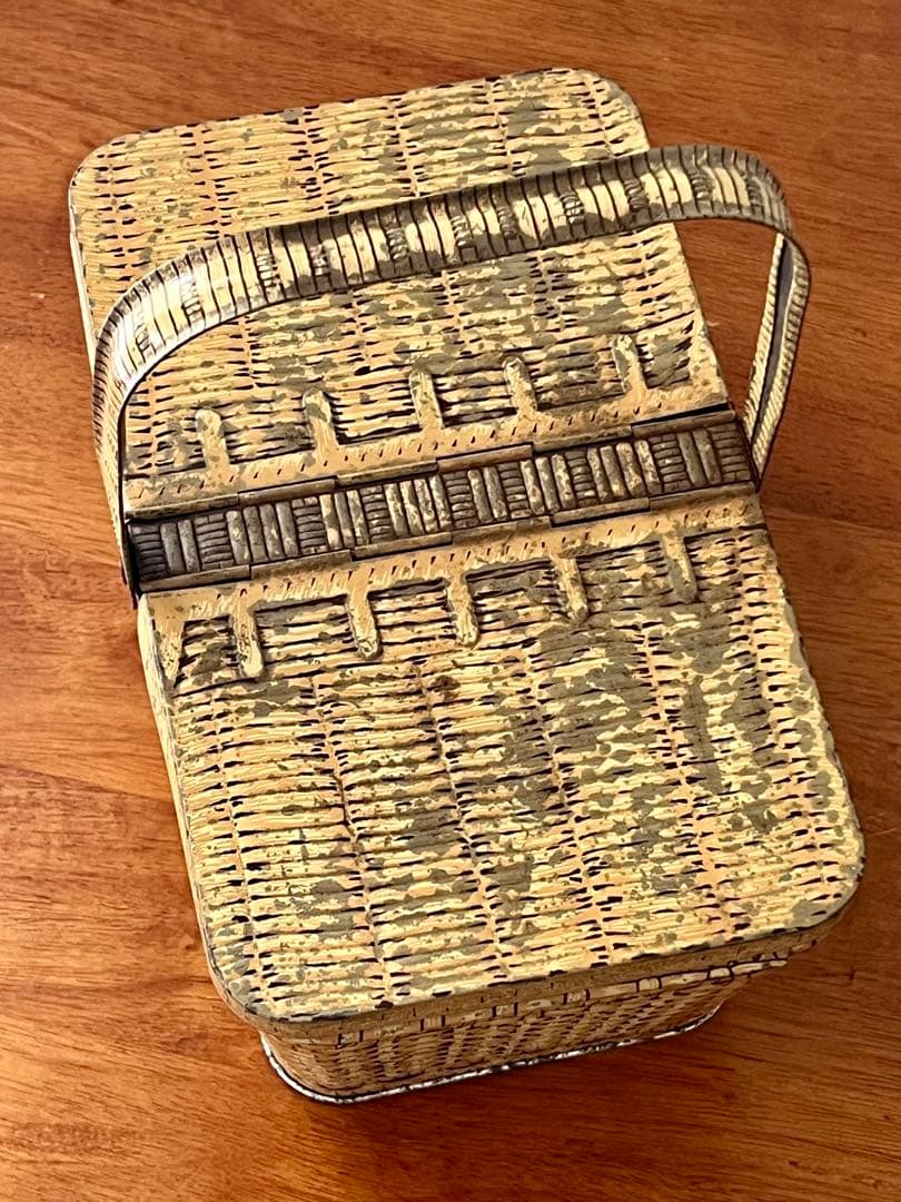 LU ビスケット バスケット パニエ 缶 フランス ヴィンテージ