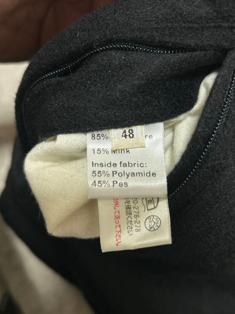 COLOMBO 最高級品カシミヤ リバーシブルベストミンク混 コロンボ