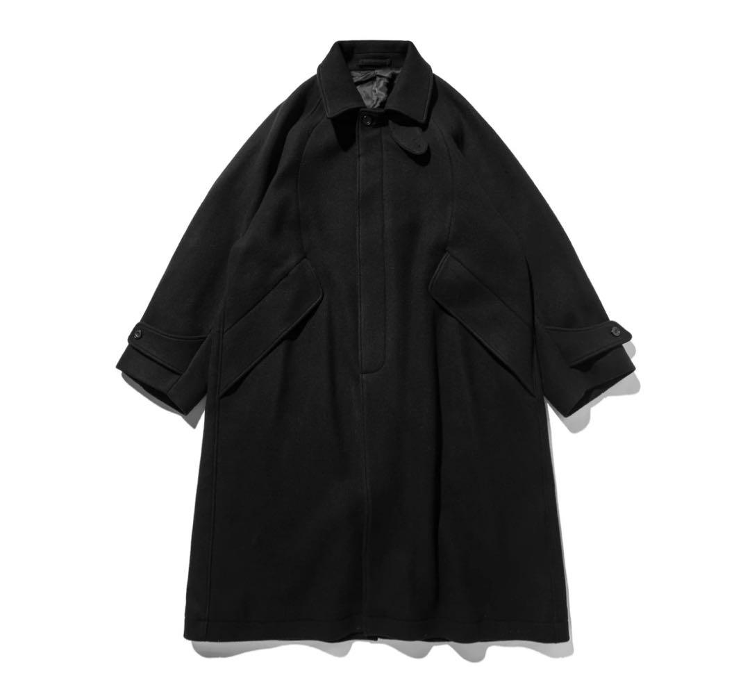 専用clesste wool melton balmacaan coat - メルカリ