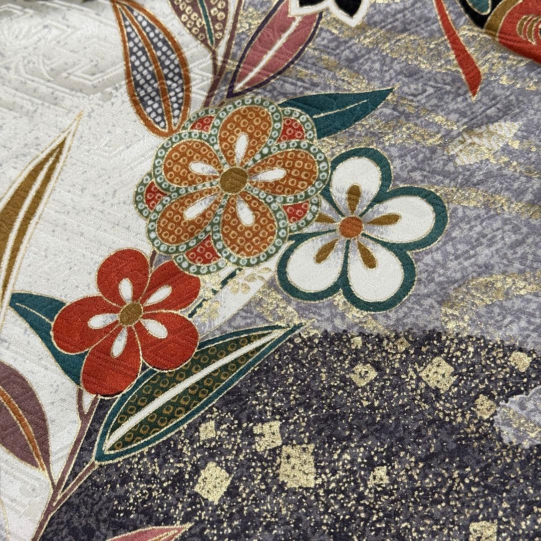 美品　振袖フルセット　古典柄　オフホワイト系　151〜166cm　❤︎可愛い❤︎