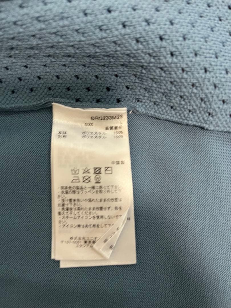 ラ*マ様 BRIEFING フルジップパーカー 青