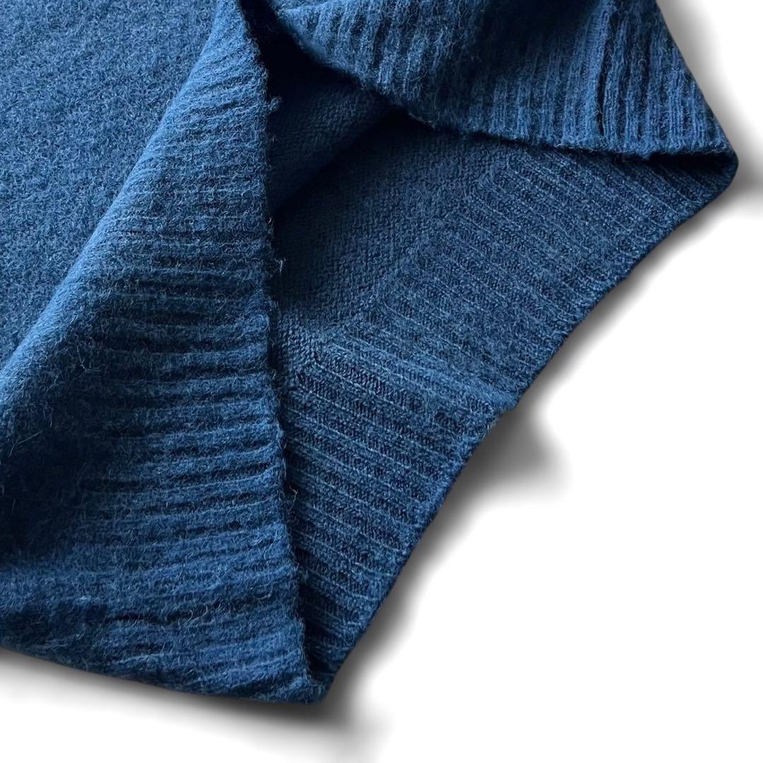 【新品未使用】REMI RELIEF/インディゴ染シャギーウールセーター