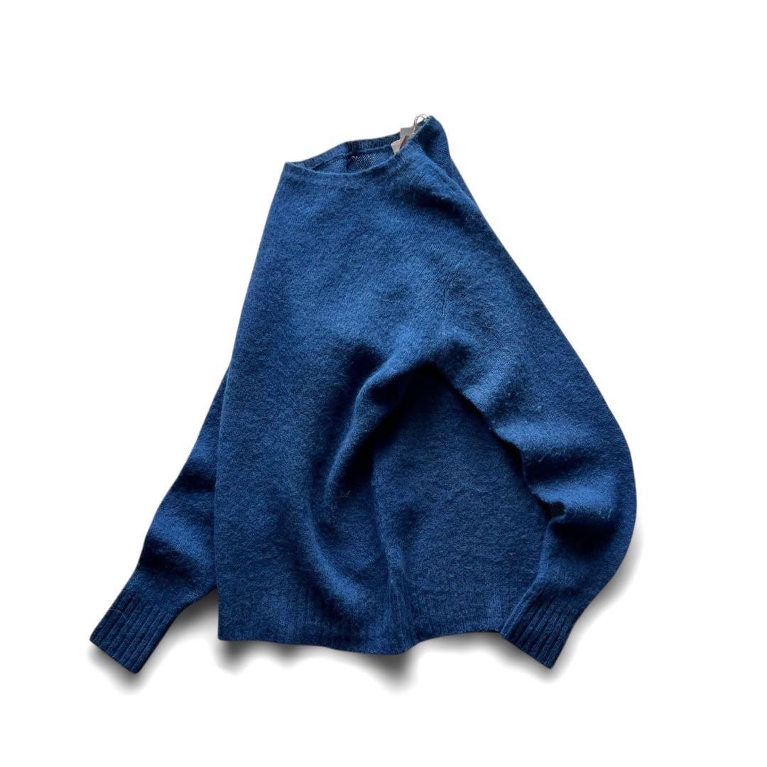 【新品未使用】REMI RELIEF/インディゴ染シャギーウールセーター