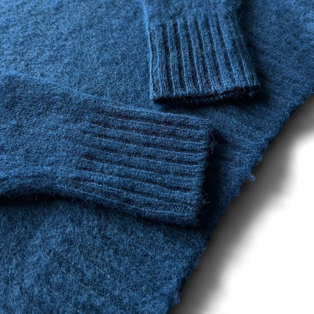 【新品未使用】REMI RELIEF/インディゴ染シャギーウールセーター