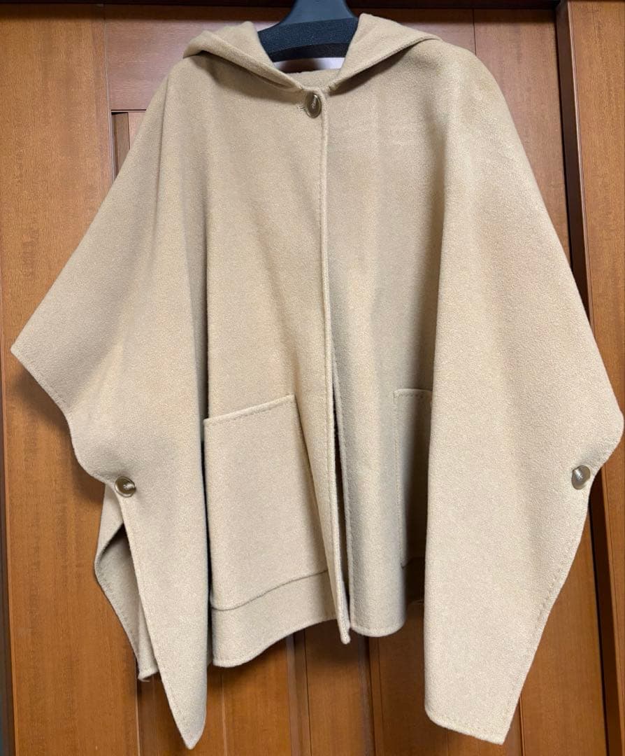 OHGA】オーガ 24AWリバーポンチョコート キャメル