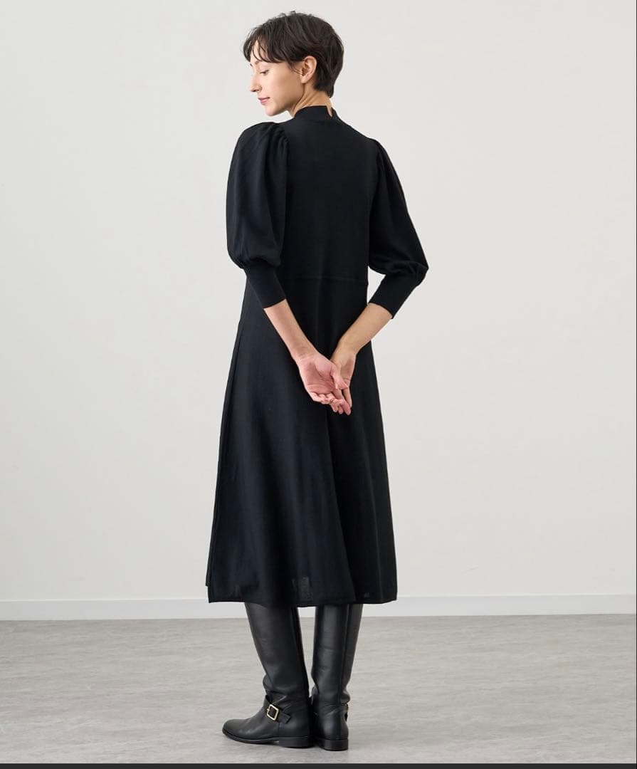 アナイ ニット ワンピース 36 ブラック 美品