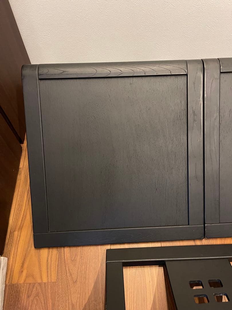 hikari 光製作所 木製座椅子 黒和モダン 旅館 和室 三脚セット hikari