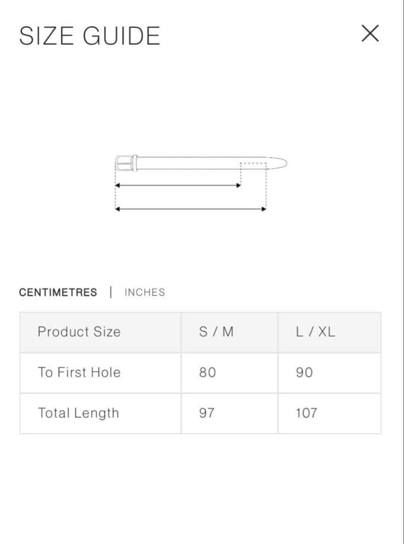 Mutimer レザーベルトCOWHIDE BELT S/M