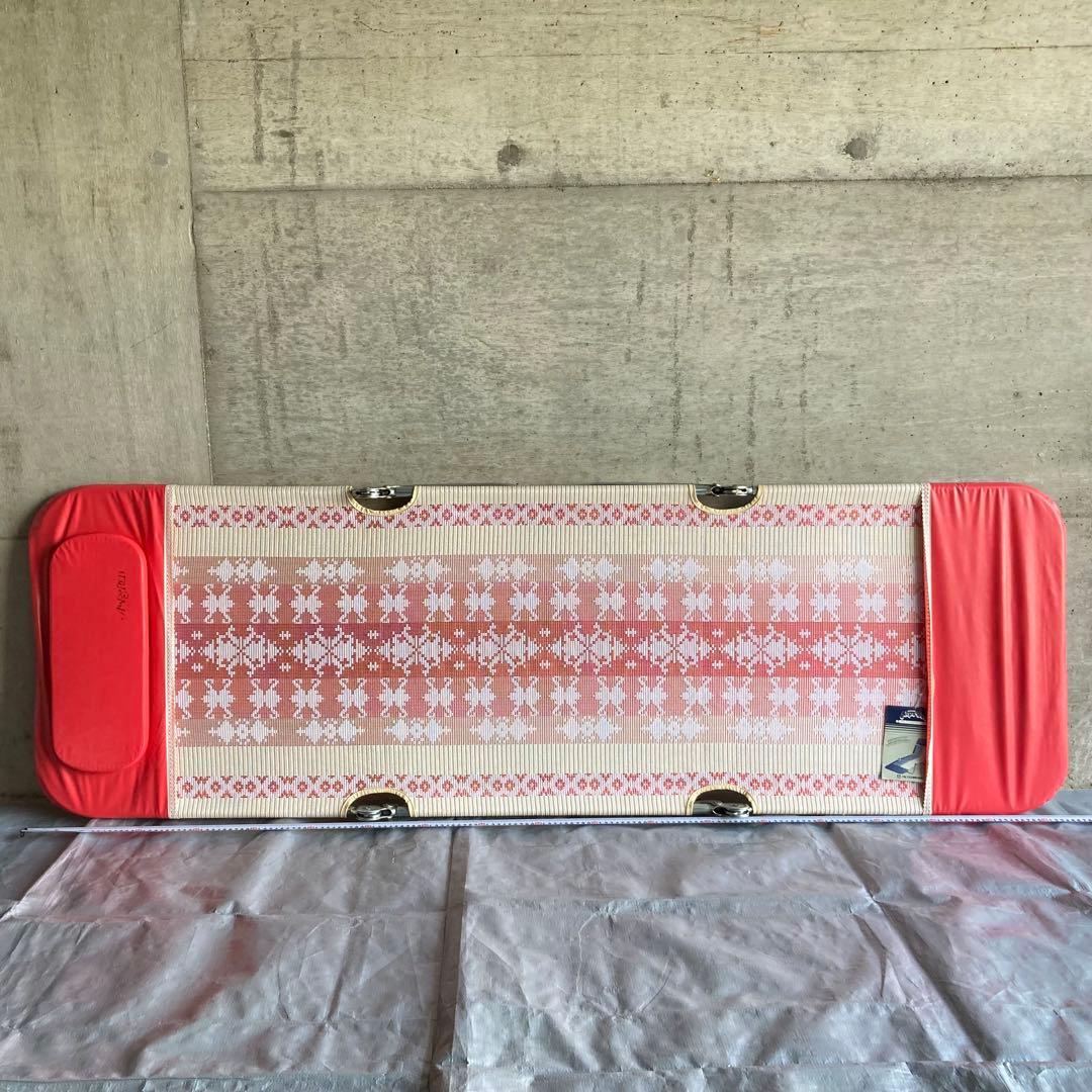 アルプス サマーベッド ボンボン リクライニング 折り畳み 赤 昭和レトロ 新品