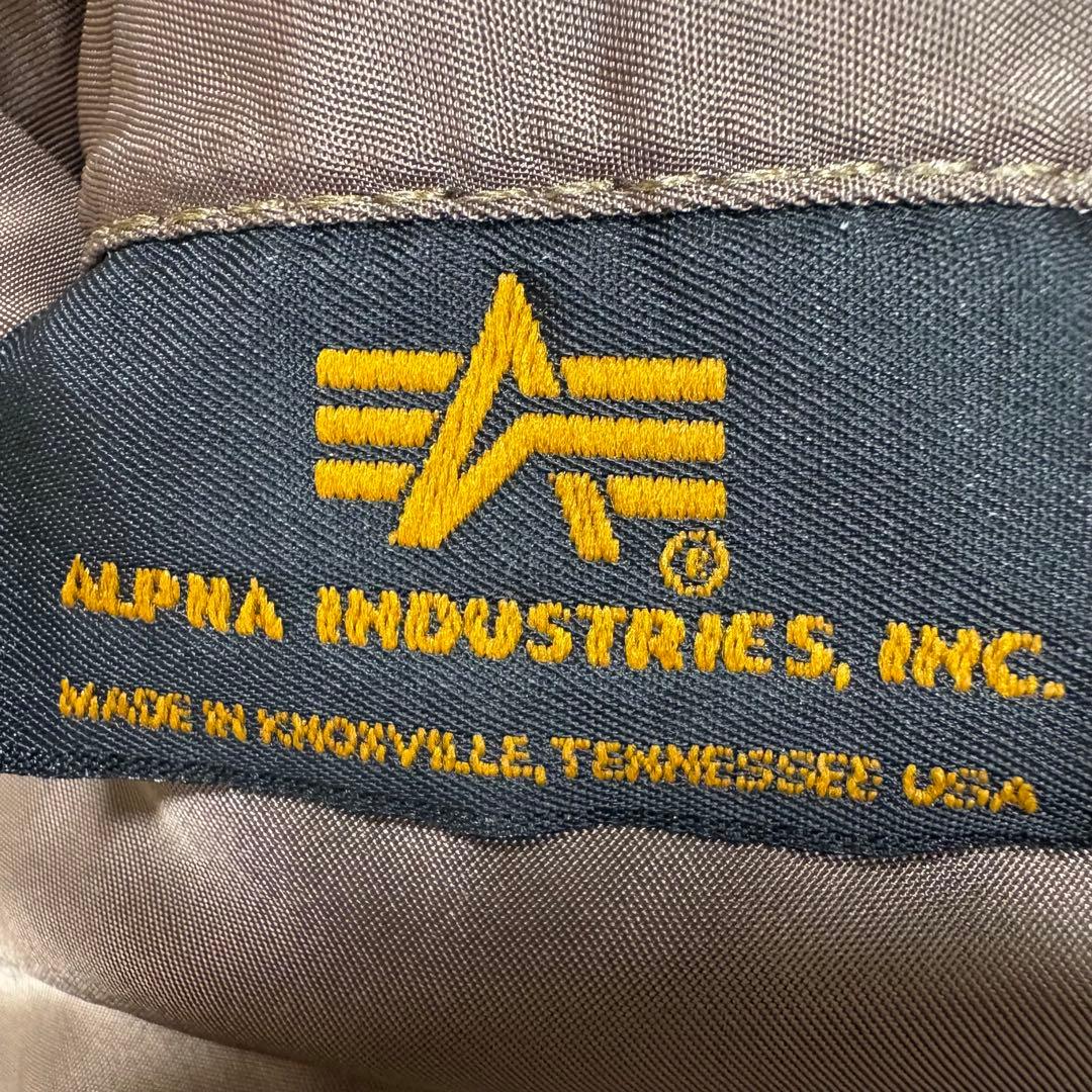 レアカラー！90s USA製アルファインダストリーズMA-1 ブラウンALPHA