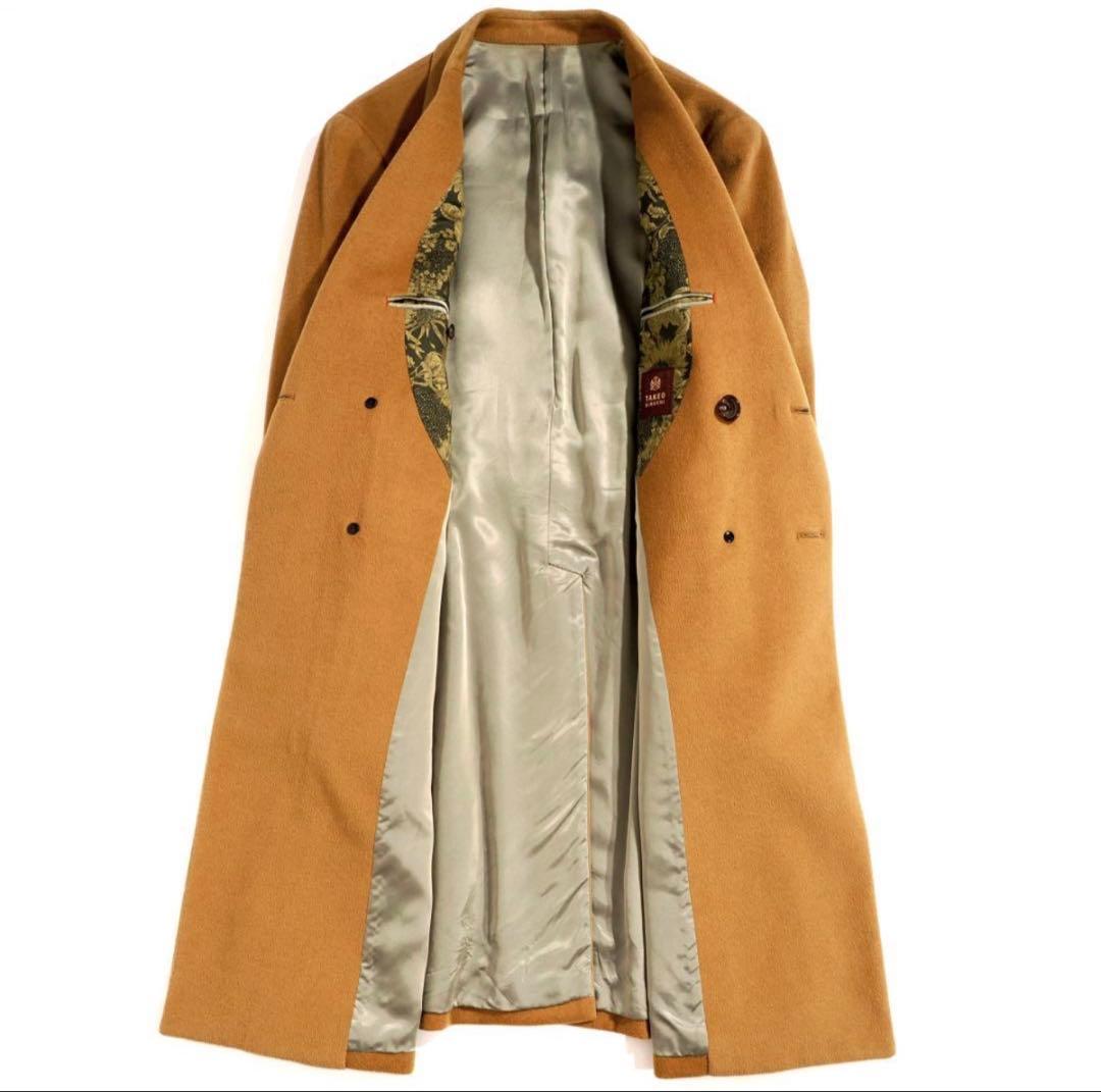 TAKEO KIKUCHI キャメル ポロコート アルスターコート ダブル