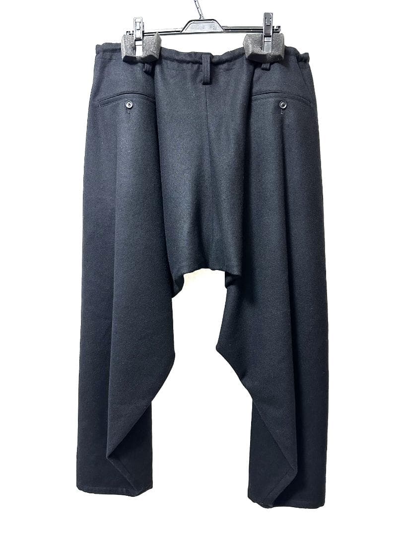 ✨極美品✨ヨウジヤマモト オム 23AW タスマニアフラノ 内股 ドレープ