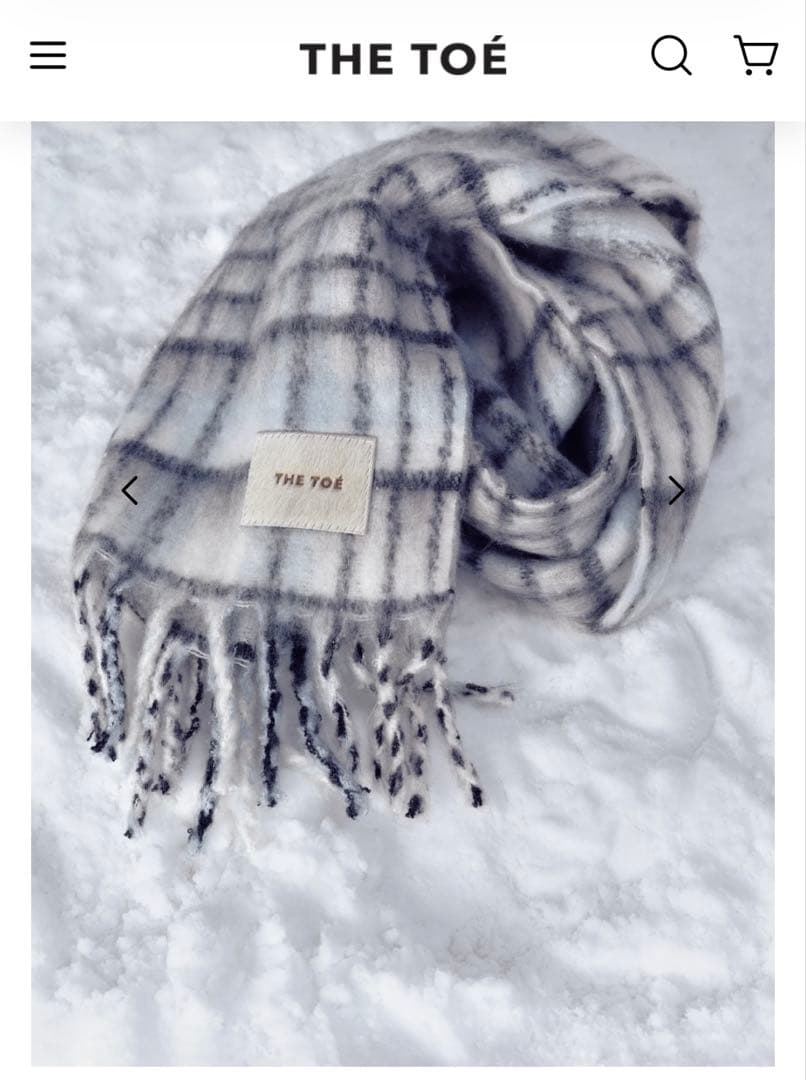 THE TOE チェック柄 マフラー - メルカリ