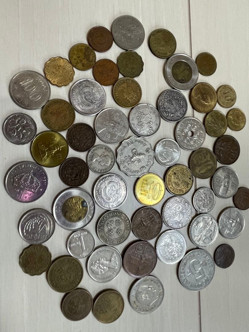旧貨幣コレクション 世界コイン238.8g - メルカリ