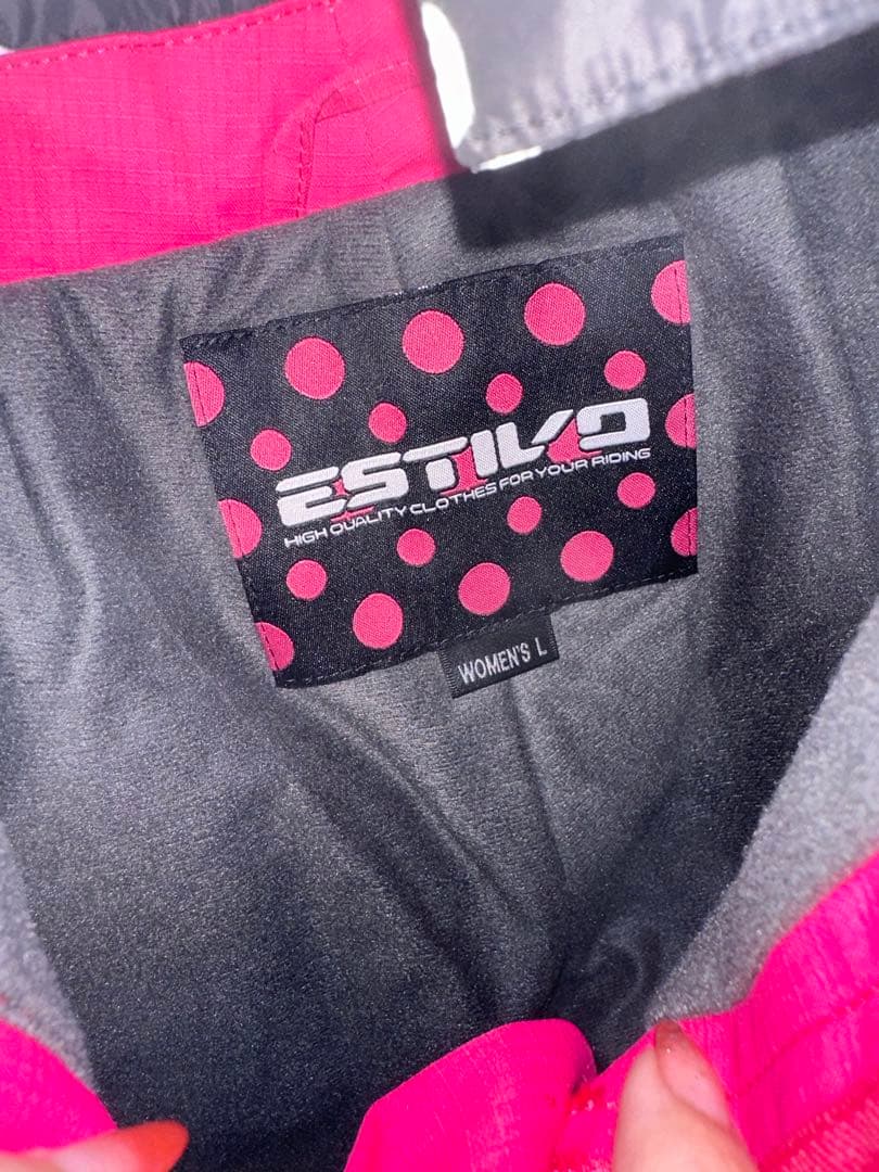 上下セット　ESTIVO レディース スノーボード　Lサイズ ヒョウ柄　ピンク